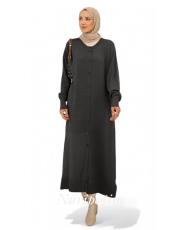 147 perfect rayon kabartmalı ceket siyah