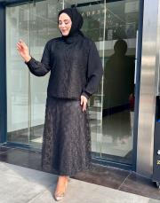 dantel etekli takım 20251001 siyah