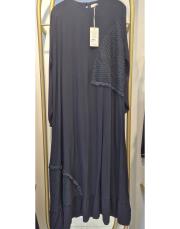 444 viscon güpürlü elbise siyah 2