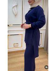 2131 sayra gömlek kulplu takım lacivert