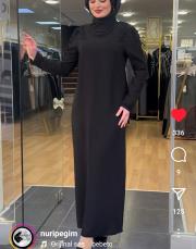 45690 omuz ve boyun siyah taşlı siyah