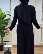 45690 omuz ve boyun siyah taşlı siyah 2