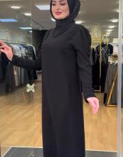 45690 omuz ve boyun siyah taşlı siyah 3