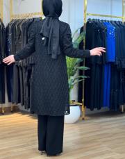 syr3187abiye  takım ceket pantalon siyah 3