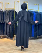 8229 reglan kol elde taş işleme abaya siyah 2