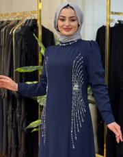 18100 melek elbise yanm dökme taş laci