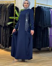 18100 melek elbise yanm dökme taş laci 2