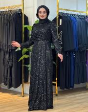 göğüs detay payet 2025 siyah