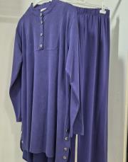 564 rayon penye pant takım ındigo