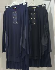 586 pilise etekli sandy takım siyah