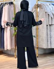 7401 taşlı desen  takım oyso siyah 3