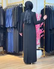 8248 hanne elbise siyah 3