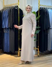 8248 hanne elbise bej 2