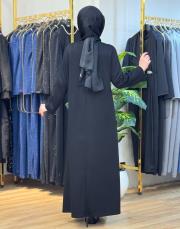 7402 taşlı elbise siyah 3