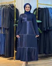 7408 krep taşlı elbise laci 2