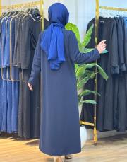 7408 krep taşlı elbise laci 3