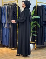 33304 şerit işleme kol fırfırlı siyah 3