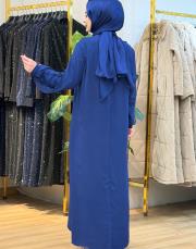 7500 krep taşlı elbise ındigo 3