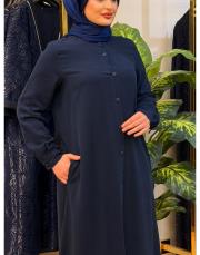 3115 pantalolonlu uzun tunik takım siyah