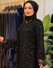 7506 pulpayet ikili abaya siyah 2