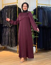 1241syr  elbise bordo