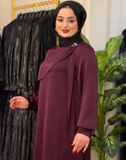 1241syr  elbise bordo 2