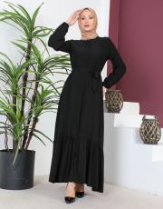 balon kol ferace 8865 siyah