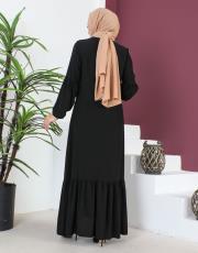 balon kol ferace 8865 siyah 3