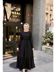 etek kol elde siyah taş işleme ferace 32086 siyah 2