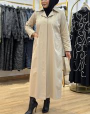 uzun tam boy trençkot 2024302 bej