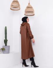 deri yağmurluk 8890 kahve 3