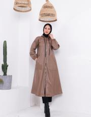 deri yağmurluk 8890 krem