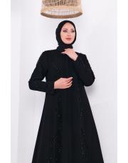 su damlası ferace 20233097 siyah