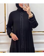 4423 gupur elbise siyah 2