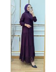 4423 gupur elbise mürdüm 3