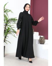 fermuar kol payet ferace  32293 siyah 4