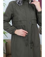 bondik mont kısa boy 88102 haki 2