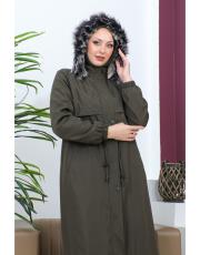 bondik mont kısa boy 88102 haki 4